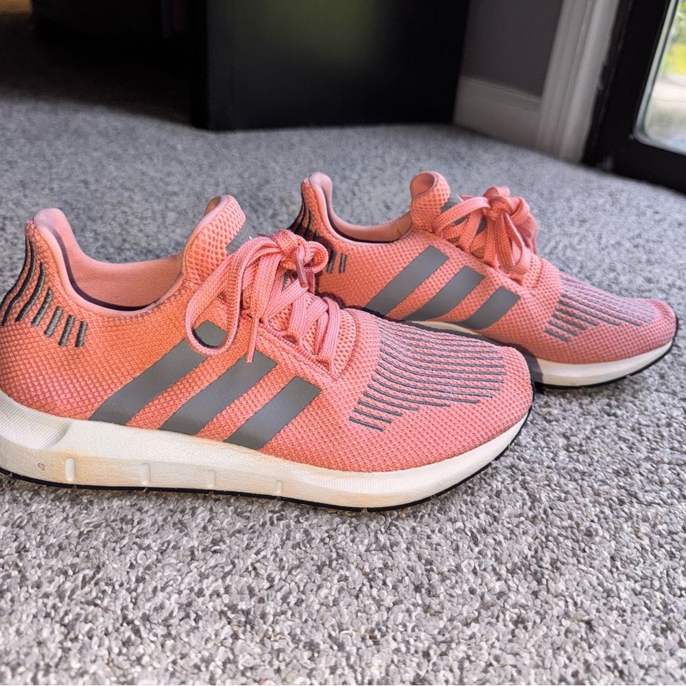 Adidas woman  Coral and Gray Sneakers